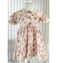 Vintage Elbise Pembe MDVK130