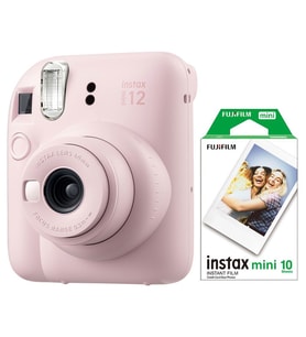 Instax mini 12 Pembe Fotoğraf Makinesi ve 10'lu mini Film