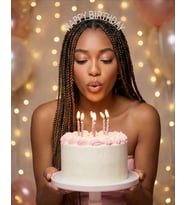 Happy Birthday Taşlı Taç – Silver Renk Işıltılı Doğum Günü Tacı