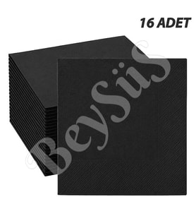 Parti Peçete 16lı Siyah
