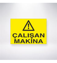 Çalışan Makine 21x28 Arkası Yapışkanlı Levha