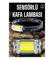 Mey İthalat® Kafa Lambası Kamp Feneri Balıkçı Feneri Başlıklı Suya Dayanıklı