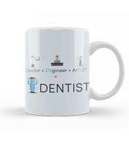 Doctor Engineer Artist Dentist 02 Kupa Bardak Porselen