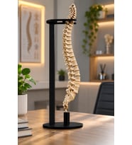 Anatomik Omurga Modeli 47 cm Standlı Dekoratif İnsan İskeleti Figürü