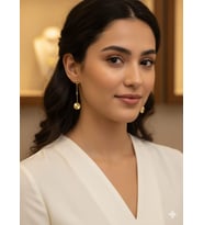 925 Ayar Papatya Silver kristal daire küpe.kalemli gözlü top küpe.rose.gold.rodaj