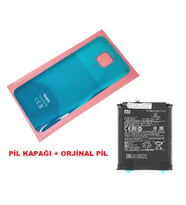 Tkgz Xiaomi Redmi NOTE 9S Arka Kapak Batarya Kapağı + PİL (CAM) YEŞİL