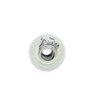 Anne Aşkı Beyaz Murano Charm  925 Ayar Gümüş