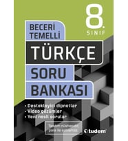 8. Sınıf Türkçe Beceri Temelli Soru Bankası Tudem Yayınları