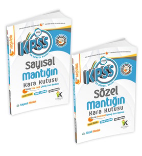 KPSS Sayısal VE Sözel Mantığın Kara Kutusu Konu Özetli Tamamı Dijital Çözümlü So
