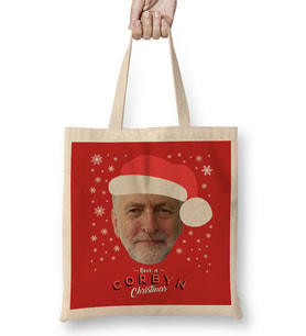 Jeremy Corbyn Have A Corbyn Christmas Bez Çanta Uzun Saplı