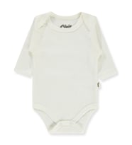 Civil Baby Düz Uzun Kol 3-9 Ay Çıtçıtlı Badi - Beyaz