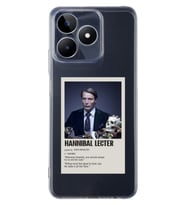 Realme C53 Uyumlu Hannibal Lecter Minimalist Poster Desenli Şeffaf Telefon Kılıfı