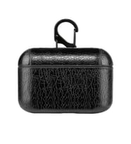 Microsonic AirPods Pro 2.Nesil Kılıf Litchi Texture Siyah (Siyah)