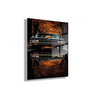 Temperli Cam Tablo Nostalji Chevrolet Araba Fotoğrafı
