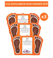 ÇORAP TİPİ AYAK PEELİNG MASKESİ 3'LÜ (Renksiz)