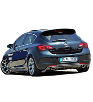 Opel Astra J HB (2010-2012) Makyajsız Arka Tampon Eki - Difüzör (Plastik)