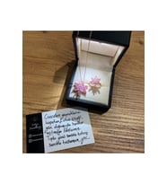 Lotus Çiçeği Kolye Ve Yüzük Seti & Işıklı Set Kutusu 925 Ayar Gümüş Set