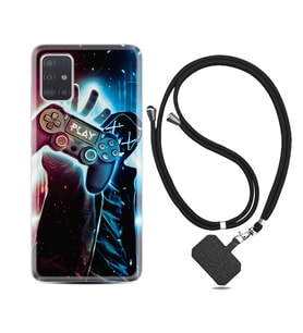 Samsung a71 A72 A73 A7 A9 2018 C7 C9 Kılıf Boyun Askılı Silikon Play Me 1757