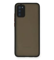 Newface Samsung Galaxy A03S Kılıf Montreal Silikon Kapak - Siyah