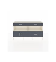 Arges Konsol 2 Raflı 3 Çekmeceli 2 Kapaklı 176x30x99 Aytaşı-Antrasit