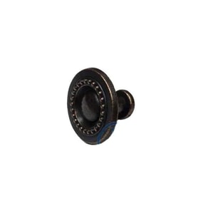 Dekoratif Zamak Düğme - 23X23Mm, Eskitme, 1 Adet