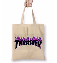 Thrasher Logo Bez Çanta Uzun Saplı