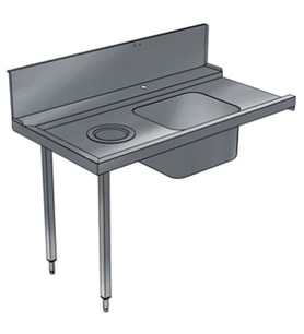 Electrolux Professional Konveyörlü Tip Bulaşık Makineleri İçin Evyeli Ve Boşaltma Delikli Ön Yıkama Tezgahı, Soldan>sağa, 1200 Mm BHRPTBH12L