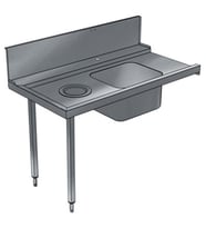 Electrolux Professional Konveyörlü Tip Bulaşık Makineleri İçin Evyeli Ve Boşaltma Delikli Ön Yıkama Tezgahı, Soldan>sağa, 1200 Mm BHRPTBH12L