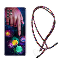 INFINIX Note 11 Pro Note 10 Hot 9 Play Kılıf Boyun Asklı Rasta Silikon Finger planet 1740