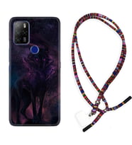 Omix X300 X500 X400 X600 X700 Kılıf Boyun Asklı Rasta Silikon Black Purple Wolf 1791