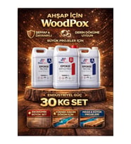 Woodpox 30kg Ahşap Şeffaf Epoksi Reçine (YÜKSEK DÖKÜM) 3 Cm Sürpriz Hediye