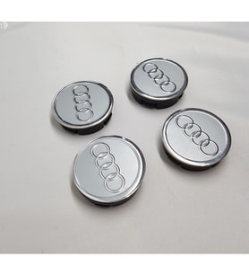 Jant Göbeği Audi 65/60 (60MM Yuva) 4'lü Set Silver