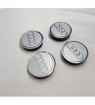 Jant Göbeği Audi 65/60 (60MM Yuva) 4'lü Set Silver