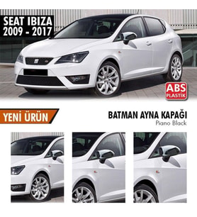 Seat İbiza Uyumlu (2009-2017) Batman Yarasa Ayna Kapağı (Piano Black)
