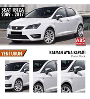 Seat İbiza Uyumlu (2009-2017) Batman Yarasa Ayna Kapağı (Piano Black)