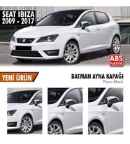Seat İbiza Uyumlu (2009-2017) Batman Yarasa Ayna Kapağı (Piano Black)