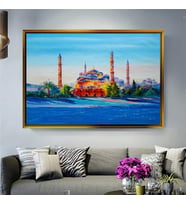 Altın Çerçeveli dekoratif tablo l588 (Gold)