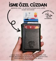 Newish Polo Unisex Siyah Deri Mekanizmalı Otomatik Kızaklı Kartlık Cüzdanlı El Çantası (7CMX10CM)