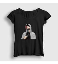 Presmono Kadın Siyah Love Eminem T-Shirt 155721tt