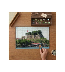 Kastamonu Kalesi - Ortaçağ Kelsi Tasarımı 240 parça Ahşap Puzzle Ahşap Kutuda MP02830