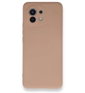Mi 11 Kılıf Nano içi Kadife Silikon - Pudra