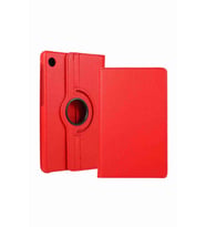 Tab M10 FHD Plus Uyumlu TB-X606F Standlı 360° Yatay Dikey Dönebilen Deri Tablet Kılıfı