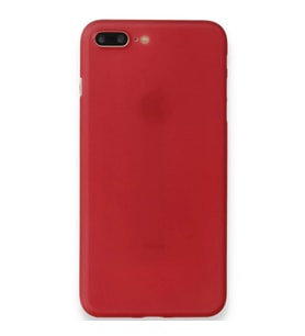 Apple İphone 8 Plus Kılıf Pp Ultra İnce Kapak - Kırmızı