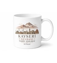Kayserili Hemşehriye Memleket Baskılı Kupa Bardak Kayseri Hediye