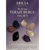 Sertifikalı Terazi Burcu Doğal Taş Kütle Seti 10-15 mm - Denge Estetik ve Sevgi Enerjisi (Çok Renkli)