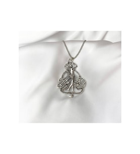 Fairy Girl Vintage Kolye (Gümüş)