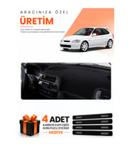 HONDA CİVİC EK-EJ-EM (1995-2000) Uyumlu Torpido Koruma Örtüsü Oto Kılıfı - Siyah