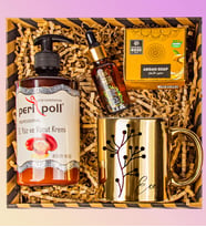 eJOYA Kişiye Özel Kupa Bardak & Argan Yağı & Doğal Sabun & Peripoll Argan Yağlı Ayak Kremi Kozmetik Hediye Seti 110967