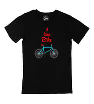 I Love Bike Siyah Tişört