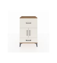 Hyperion Komodin Tek Raflı 2 Çekmeceli 2 Kapaklı 60x44x96 Çam-Aytaşı